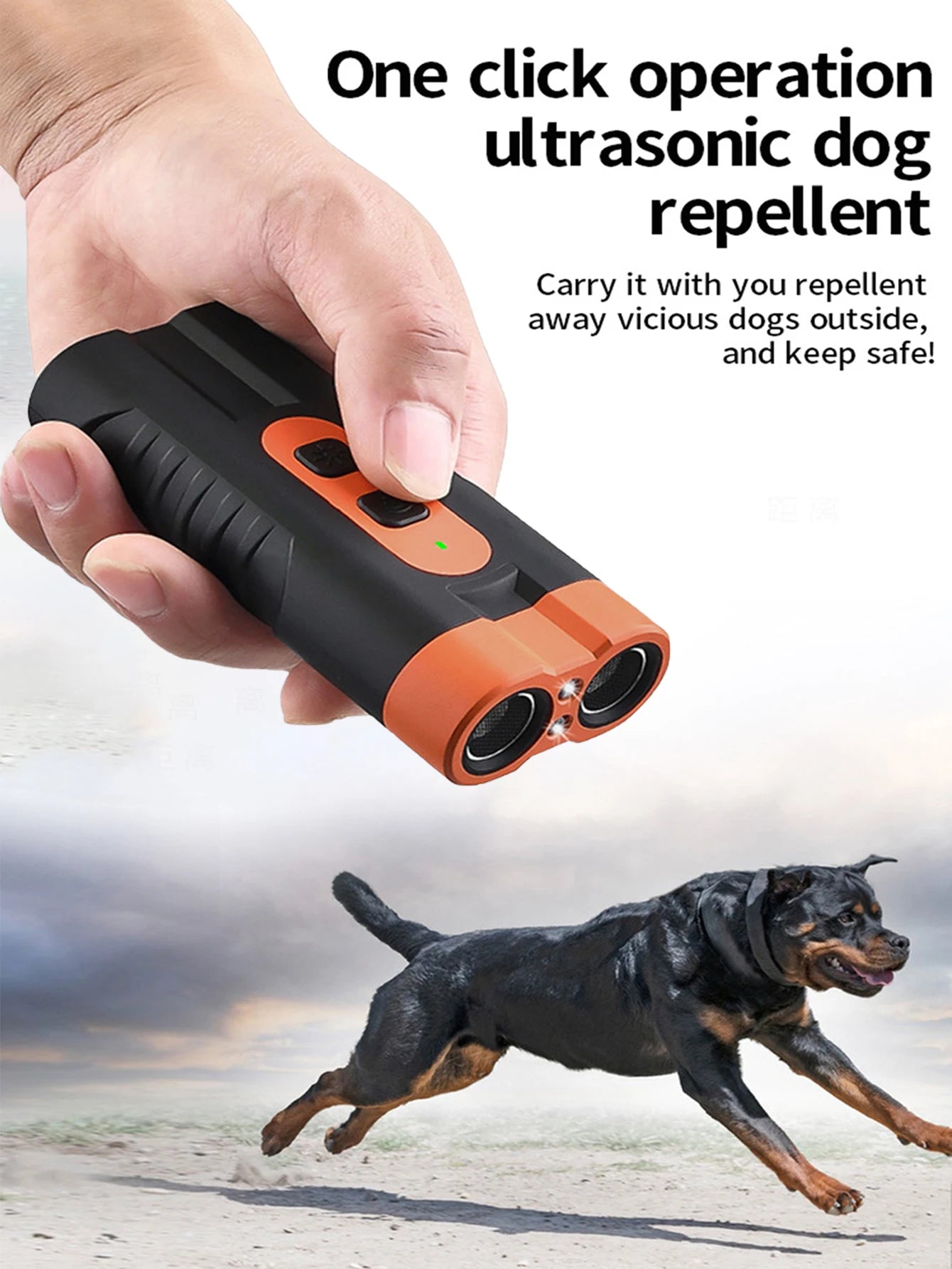 Dual Head Ultrasonic Dog Repeller