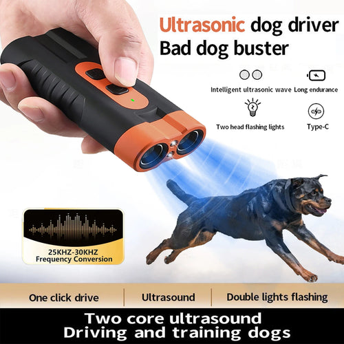 Dual Head Ultrasonic Dog Repeller